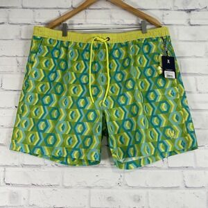 Psycho Bunny Swim Trunks Men's Size 3XL Elastic Waist 6" Inseam Apple Valley NWT